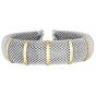 Sterling Silver & 18K Gold Bold Prosecco Cuff