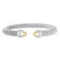 Silver & 18K Prosecco Diamond Cuff