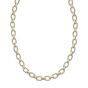 Silver & 18K Oval Link Chain
