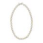 Silver & 18K Oval Link Chain