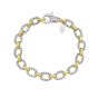 Silver & 18K Oval Link Chain