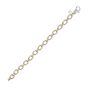 Silver & 18K Oval Link Chain