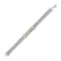 Silver & 18K Gold Men's Box Link ID Bracelet 