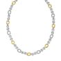 Silver & 18K Gold Infinity Cable Chain