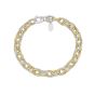 Silver & 18K Double Paperclip Bracelet