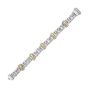 Silver & 18K Curb Link Bracelet