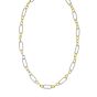 Silver & 18K Large Alternating Figaro Chain