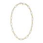 Silver & 18K Large Alternating Figaro Chain