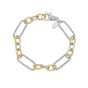 Silver & 18K Large Alternating Figaro Chain
