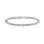 Silver & 18K Men's Spiga Woven Bracelet