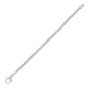 Silver & 18K Men's Spiga Woven Bracelet