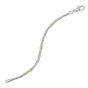 Silver & 18K Men's Spiga Woven Bracelet