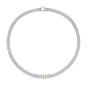 Silver, 18K & Diamond Prosecco Deco Wreath Necklace