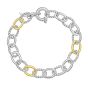 Silver & 18K Milano Link Bracelet