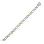 Silver & 18K Men's Milano Cuban Link Bracelet