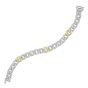 Silver & 18K Men's Milano Cuban Link Bracelet