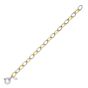 Silver & 18K Lucida Classic Oval Link Bracelet