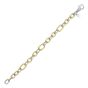 Silver & 18K Lucida Five & One Paperclip Link Bracelet