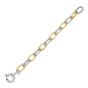 Silver & 18K Lucida Large Oval Link Bracelet