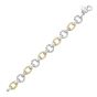 Silver, 18K & Diamond Siena Link Bracelet