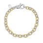 Silver & 18K San Zeno Link Bracelet