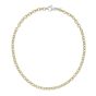Silver & 18K San Zeno Link Necklace