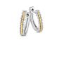 Silver & 18K Gold Prosecco Huggie Earrings