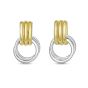 Silver & 18K Lucida Door Knocker Earring