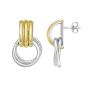 Silver & 18K Lucida Door Knocker Earring