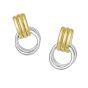 Silver & 18K Lucida Door Knocker Earring