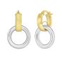 Sterling Silver & 18k Gold Dangle Door Knocker Earring
