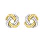 Silver & 18K LUCIDA Love Knot Earring