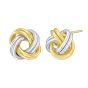 Silver & 18K LUCIDA Love Knot Earring