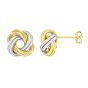 Silver & 18K LUCIDA Love Knot Earring