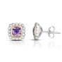 Sterling Silver & 18K Gold Quadra Prosecco Studs