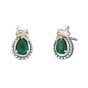 Silver & 18K Prosecco Love Knot Birthstone Earrings