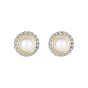 Sterling Silver & 18K Gold Prosecco Birthstone Stud Earrings