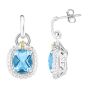 Sterling Silver & 18K Gold Prosecco Large Gemstone Drop Earrings
