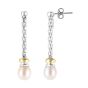 Sterling Silver & 18K Gold Prosecco Pearl Drop Earrings