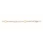 Silver & 18K Italian Cable Link Bracelet