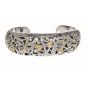 Silver & 18K Dragonfly Bangle