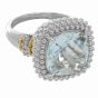 Silver & 18K Topaz Prosecco Ring
