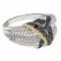 Silver & 18K Prosecco Ring