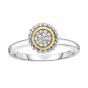 Sterling Silver & 18K Gold Prosecco Birthstone Ring