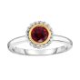 Sterling Silver & 18K Gold Prosecco Birthstone Ring