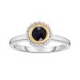 Sterling Silver & 18K Gold Prosecco Birthstone Ring