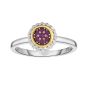 Sterling Silver & 18K Gold Prosecco Birthstone Ring