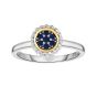 Sterling Silver & 18K Gold Prosecco Birthstone Ring