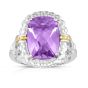Sterling Silver & 18K Gold Gemstone Cocktail Ring