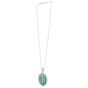 Silver & 18K Prosecco Malachite Medallion
